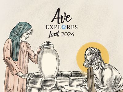 Graphic for Ave Explores: Lent 2024 series